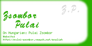 zsombor pulai business card